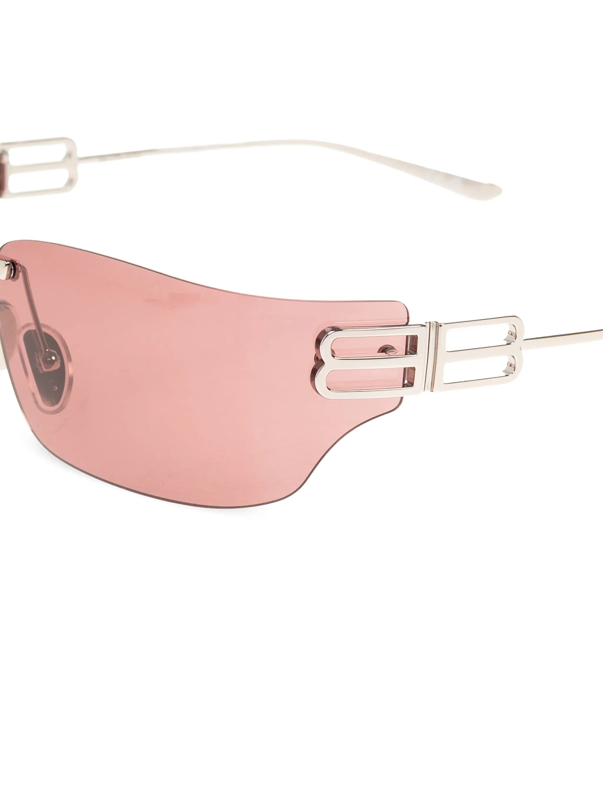 Pink Occhiali Rimless Rectangular Sunglasses