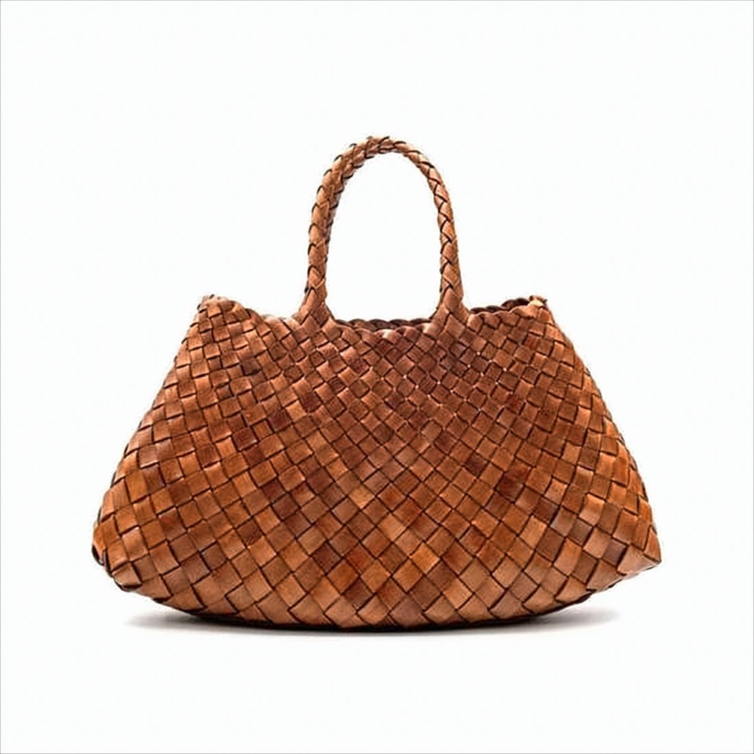 Artisanal Woven Buffalo Leather Tote
