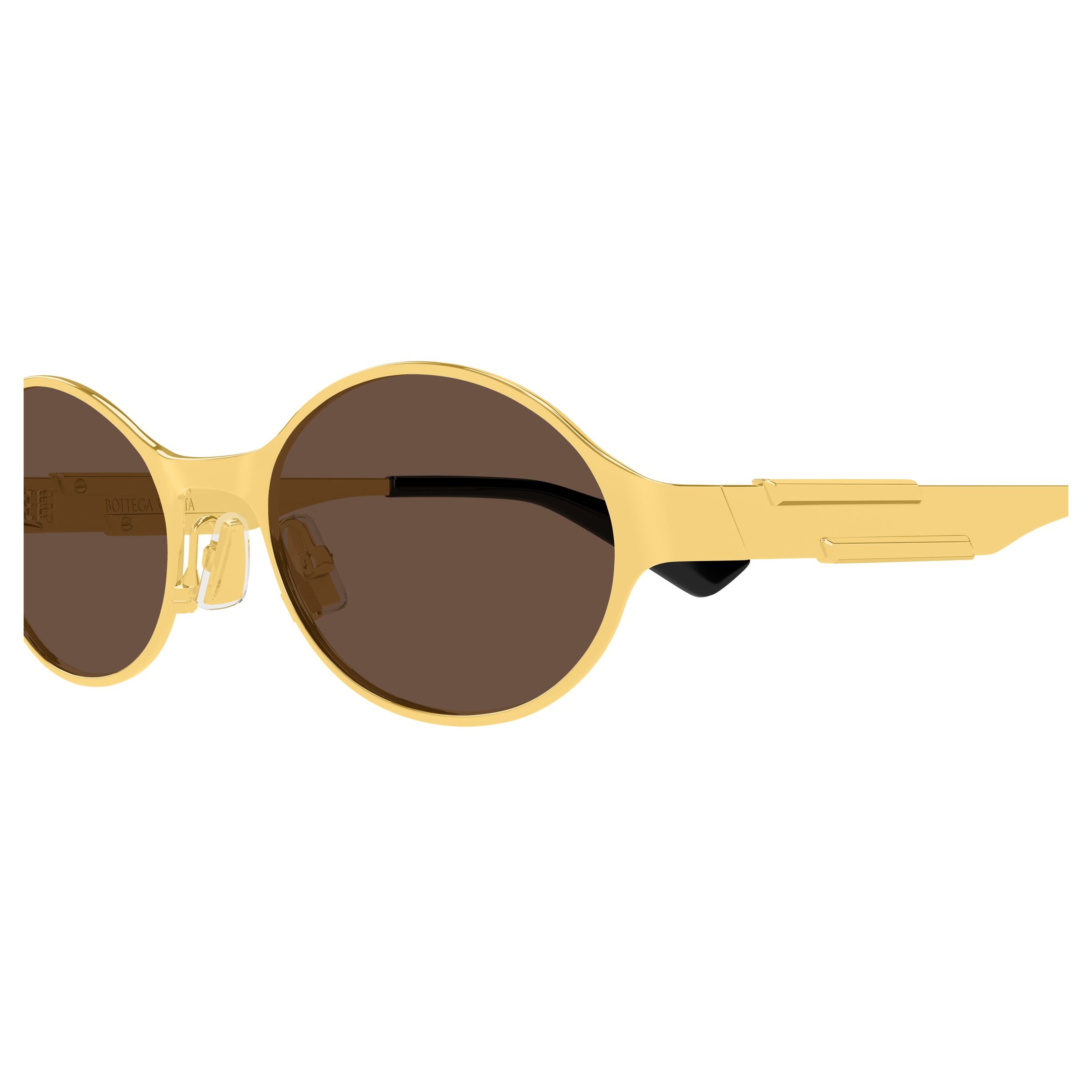 Bv1456s Oval Metallic Gold Sunglasses