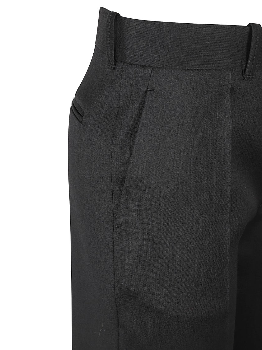 Wide-Leg Tailored Trousers With Structured Waistband