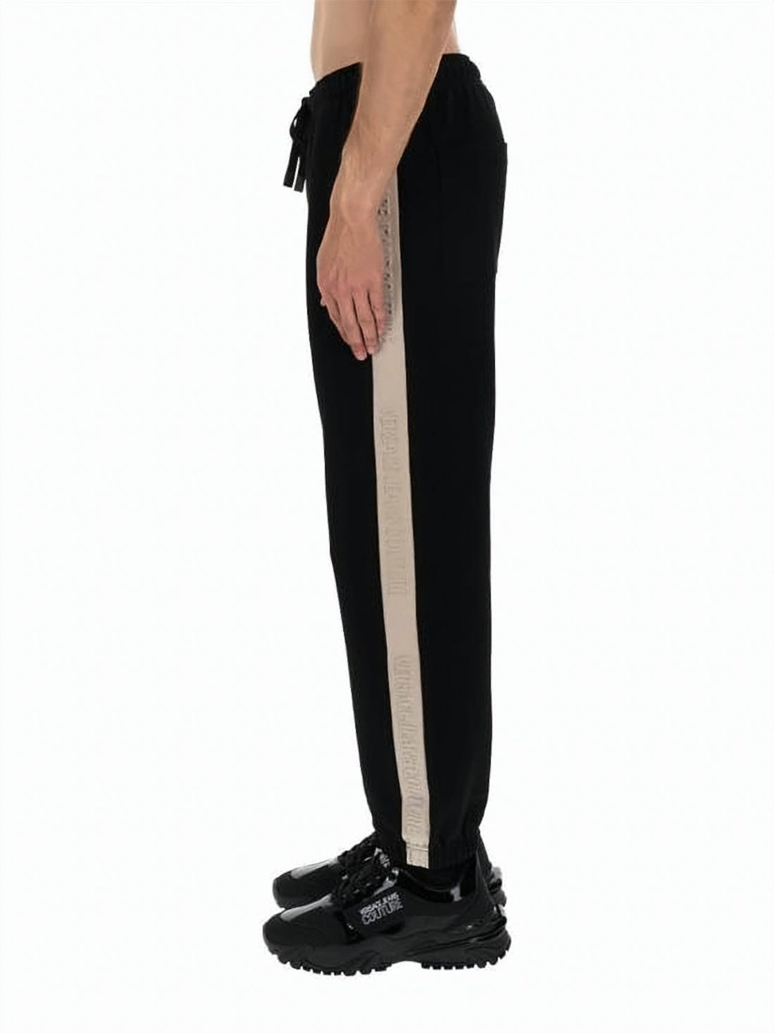 Jogger Pants with Contrasting Side Stripes