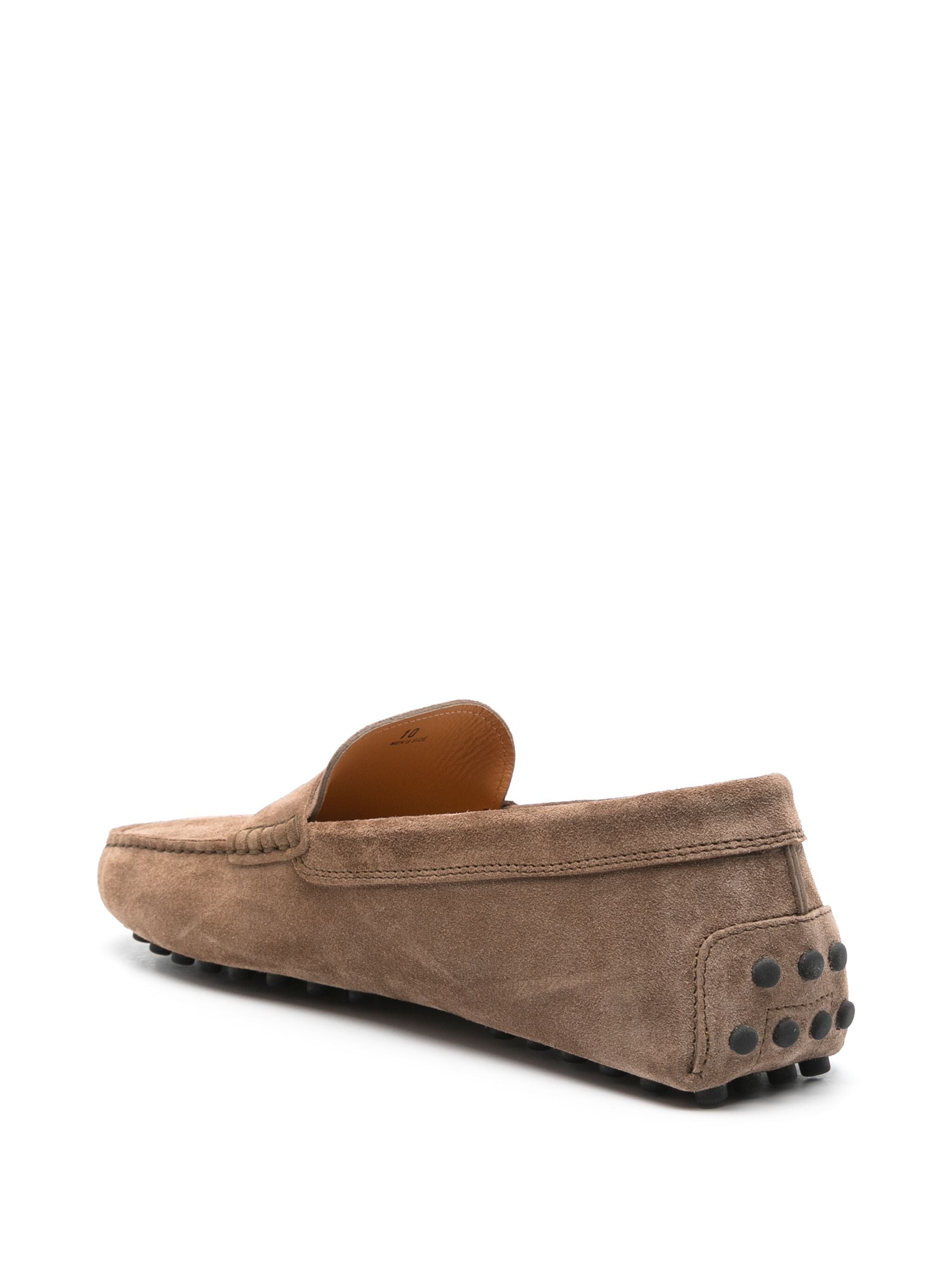 Brown Calzature Classic Soft Suede Loafers
