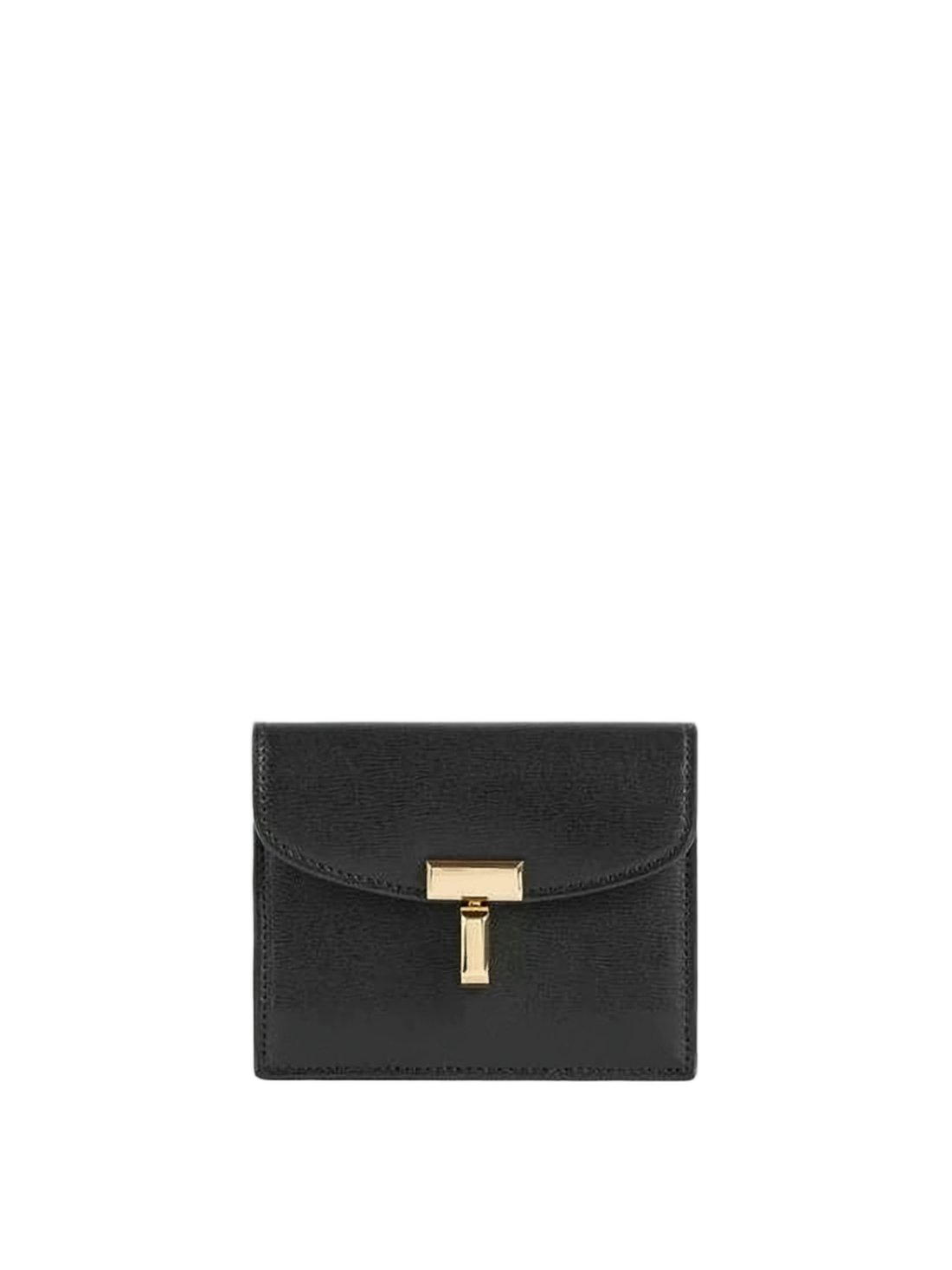 Sleek Black Cowhide Leather Wallet