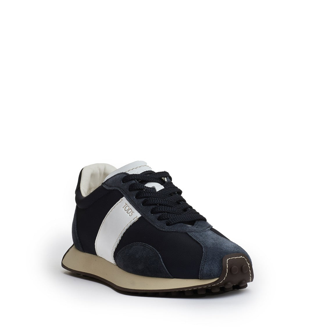 Sneakers Suede Blue And Fabrics