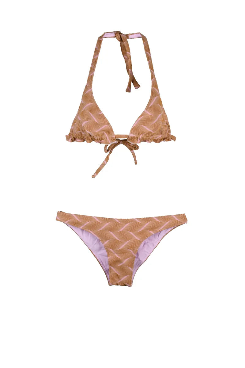 Two-Piece Halter Neck Swimsuit