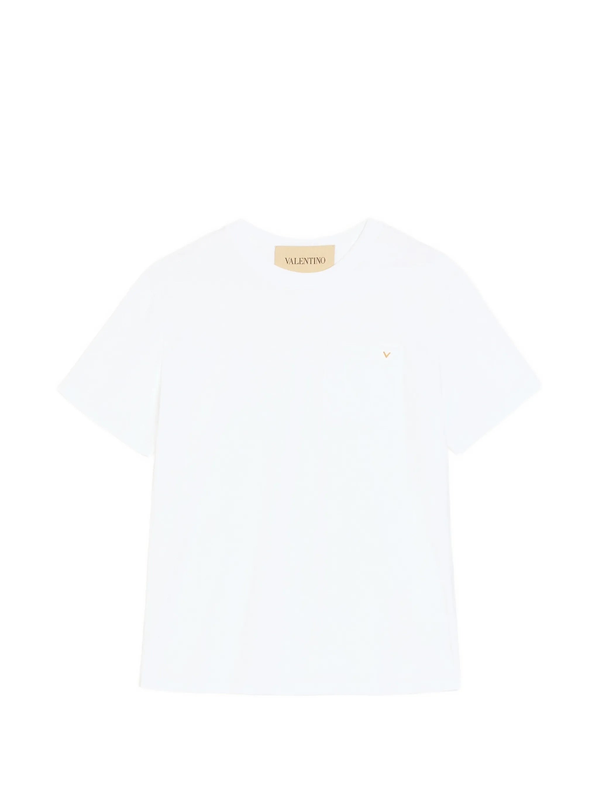 White T-Shirt Jersey Vgold Cotton T-shirt
