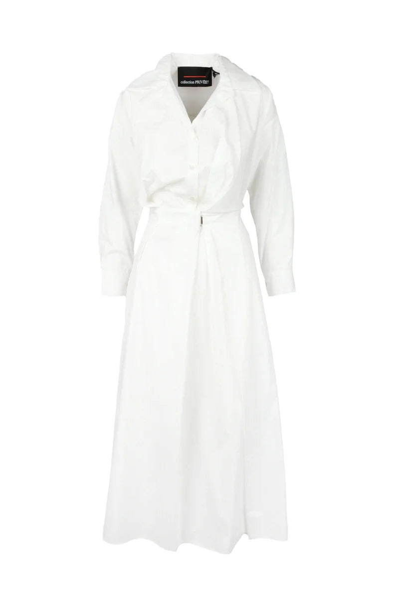 Long Cotton Dress - White