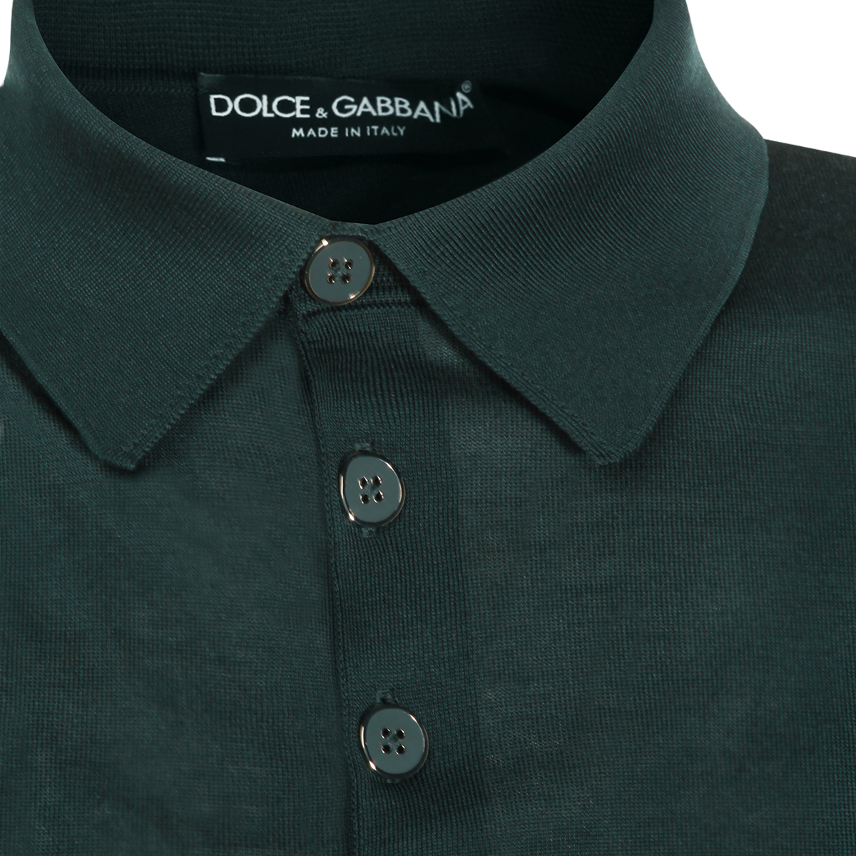 Dark Green Polo Shirt with Classic Collar