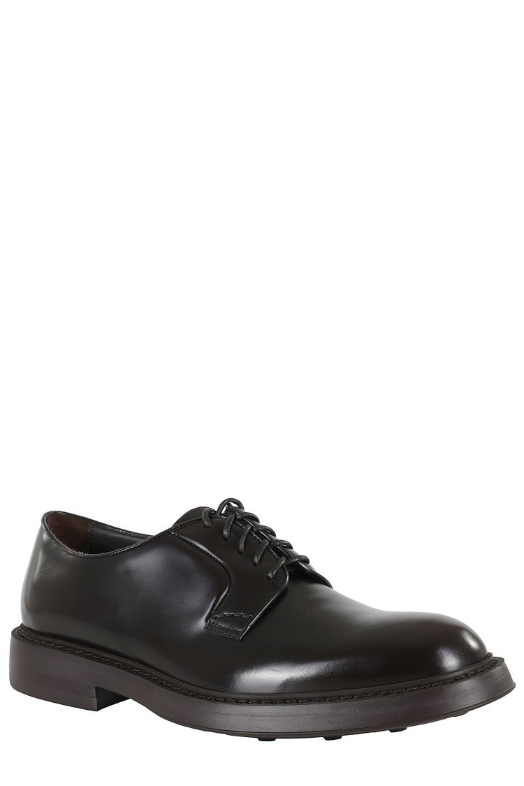 Horse Lace-Up Derby Shoes
