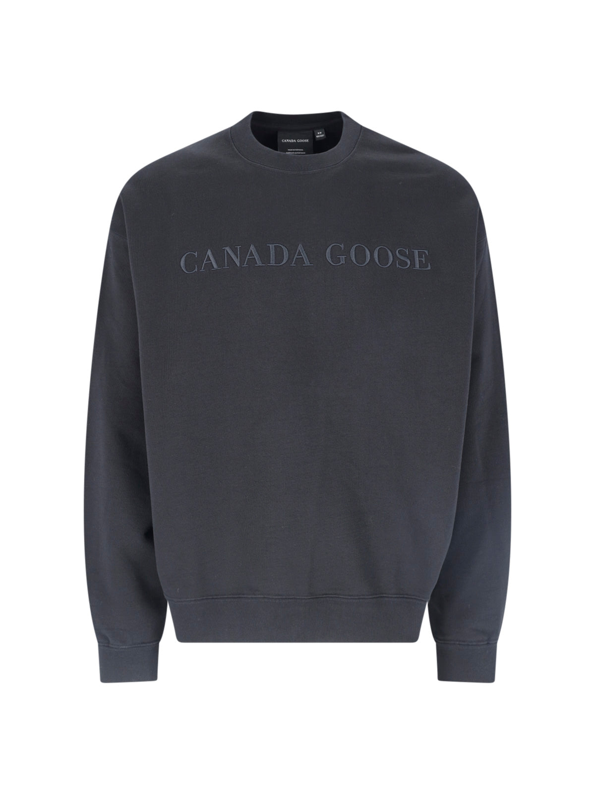 Black Rove Crew Neck Cotton Sweatshirt