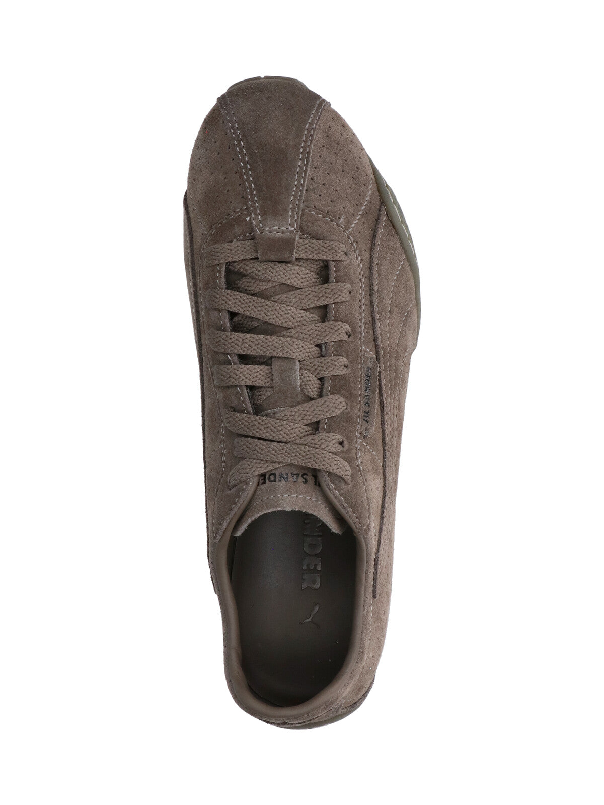 Brown Perforated Leather K-Street Sneakers