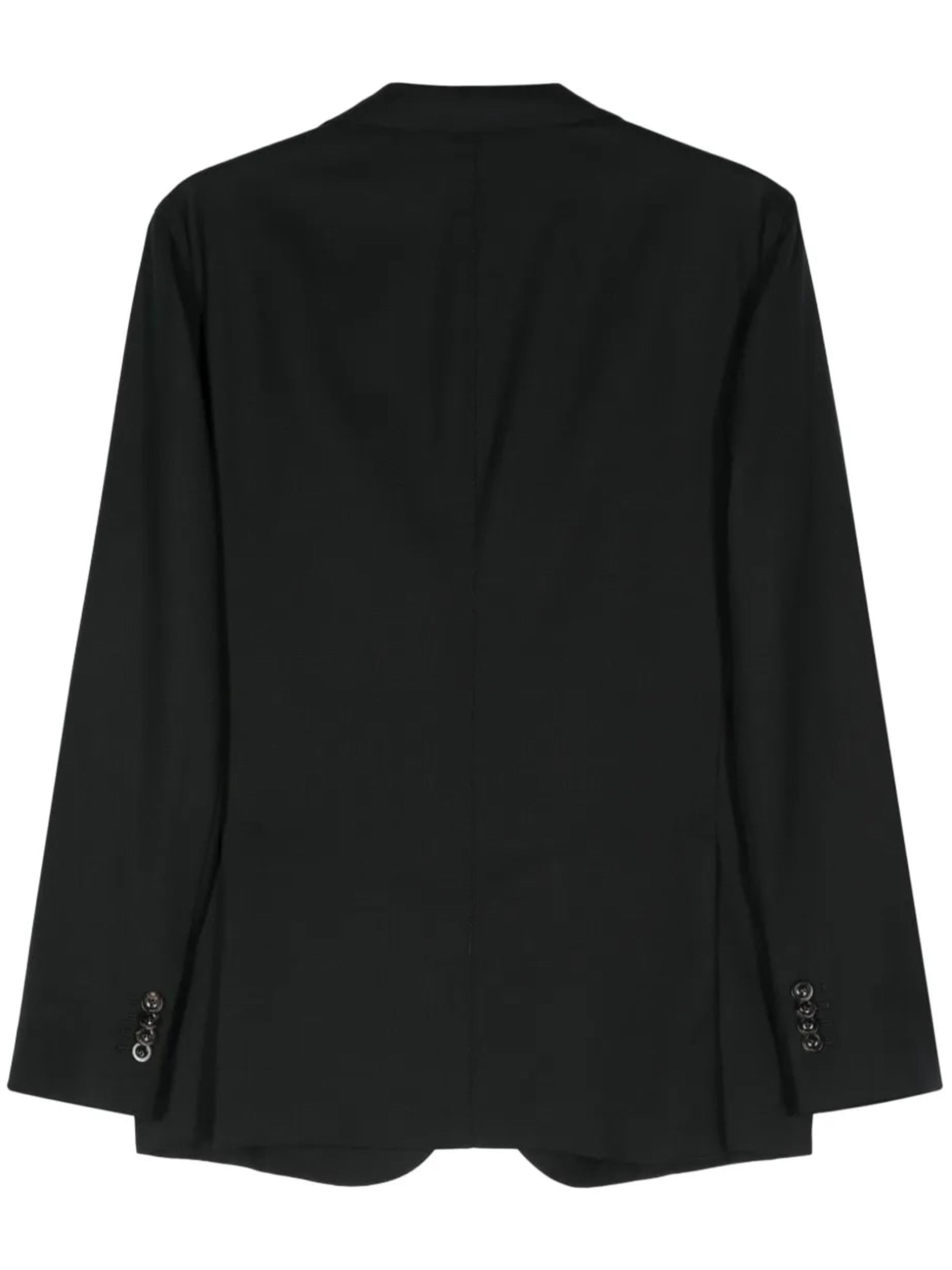 Structured Wool Two-Button Blazer
