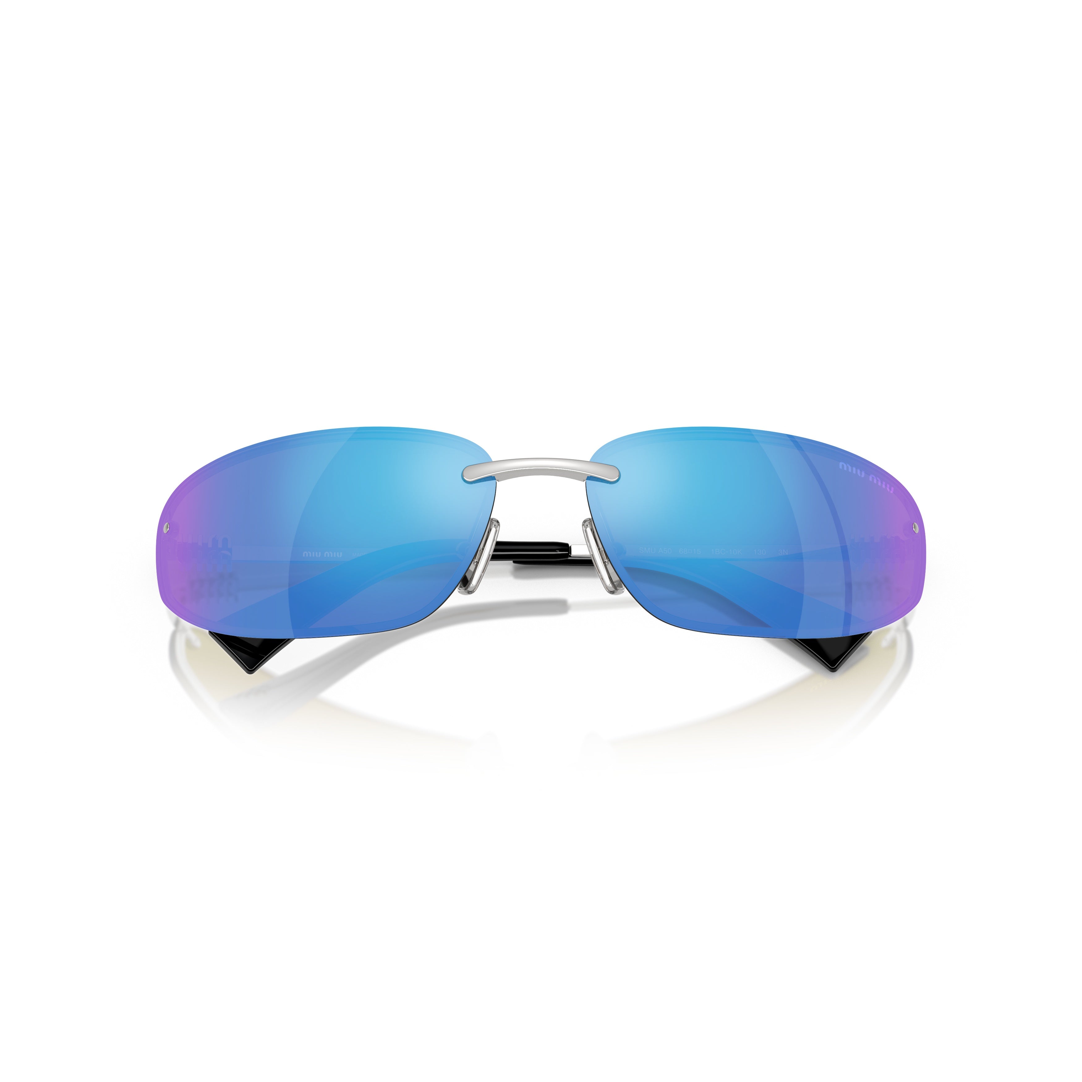 0mu A50s Rimless Silver Sunglasses