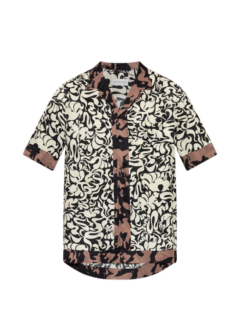 Point Collar Short-Sleeved Shirt