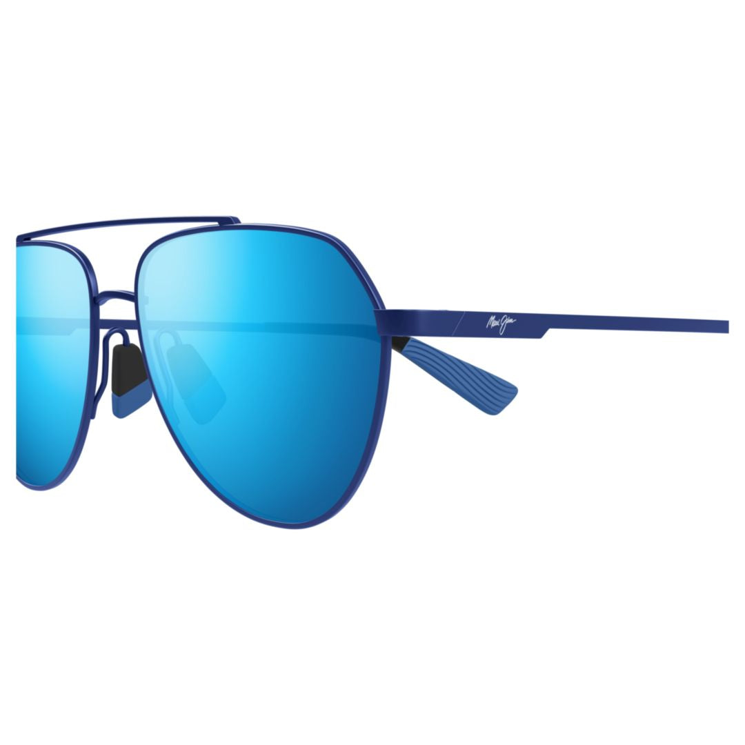 Waiwai Teardrop-Shaped Sunglasses with Double Bridge Design