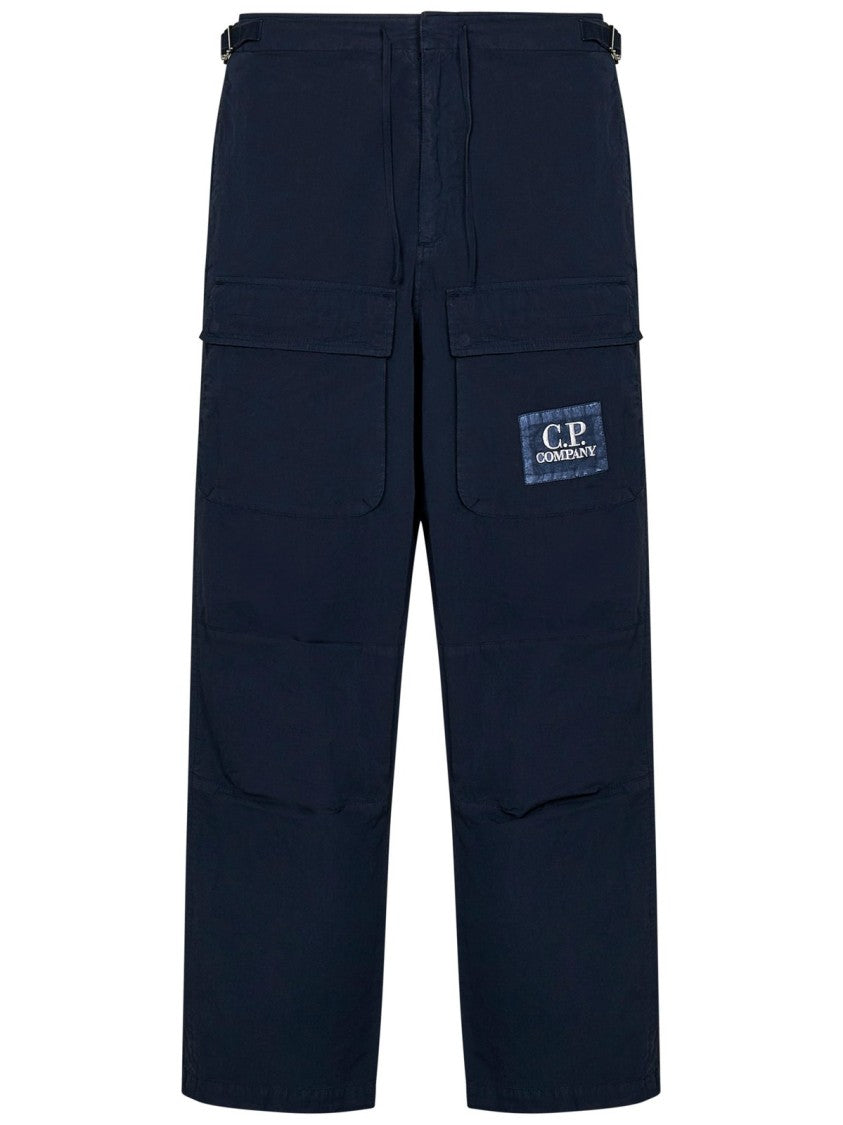 Relaxed Fit Black Cargo Pants With Drawstring Waist And Functional Pockets