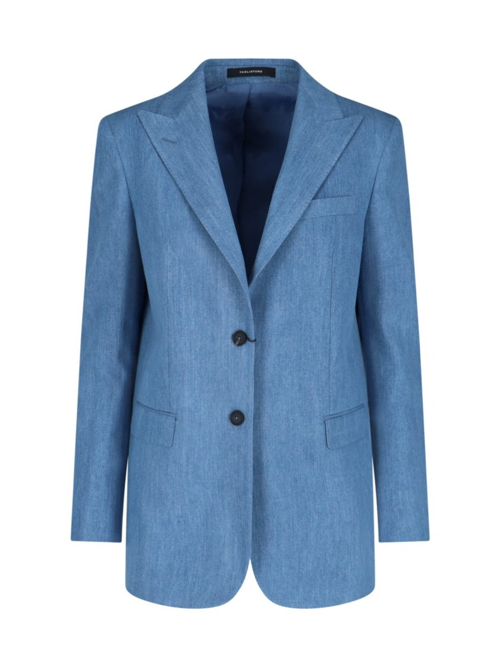 "Bertha" Single-Breasted Blazer – Blue