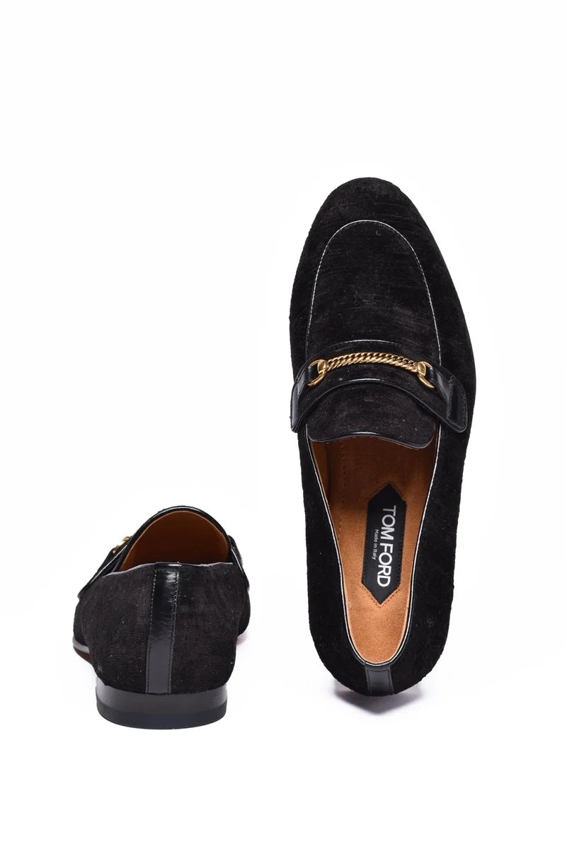 Suede Loafer - Black