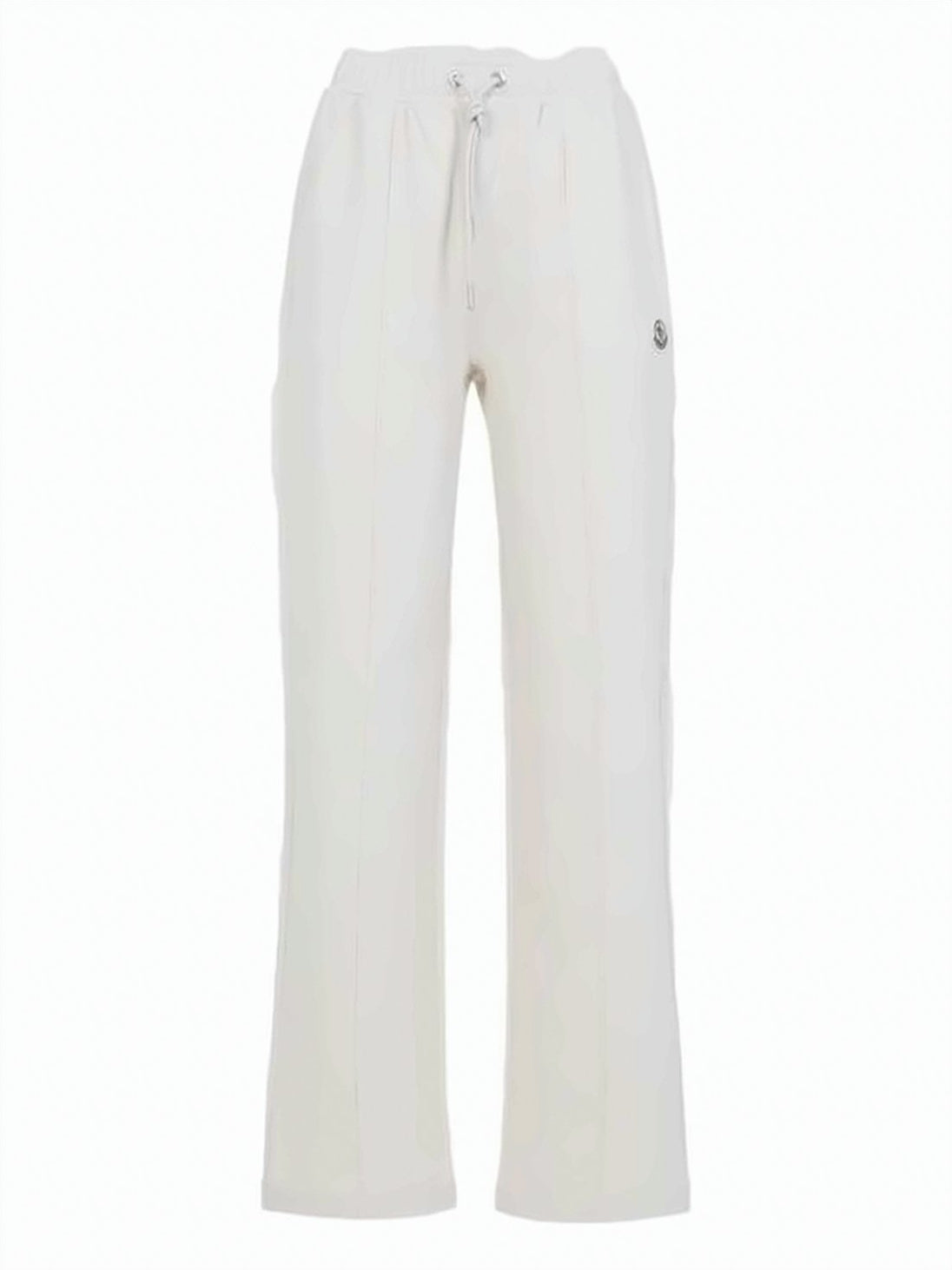 Relaxed Fit White Cotton Jogger Pants