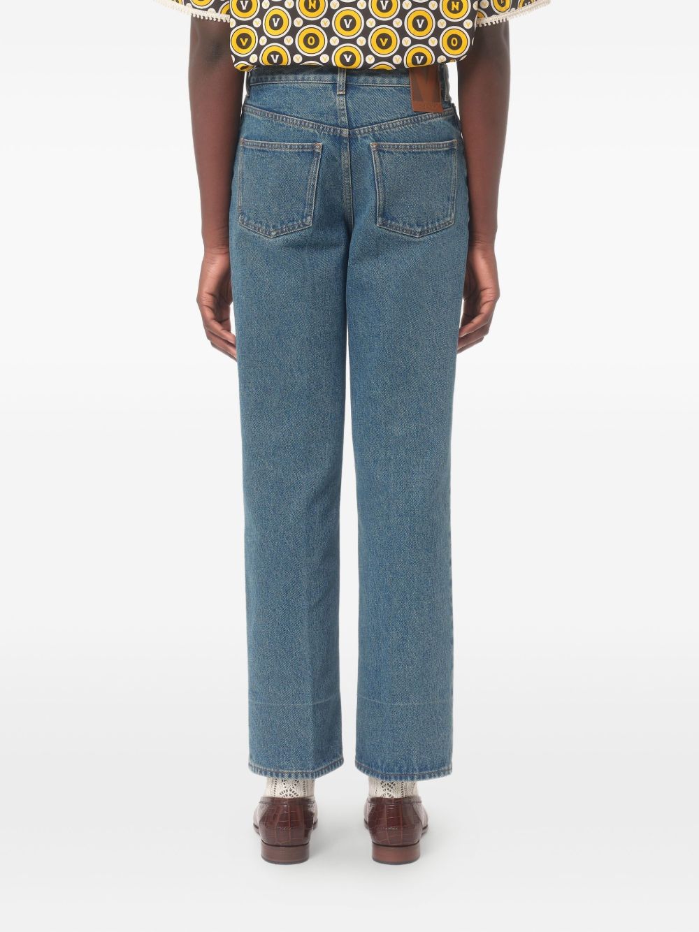 Straight-Leg Denim Jeans