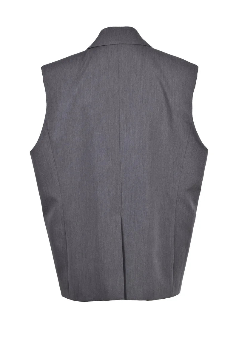 Tailored Vest - Grey