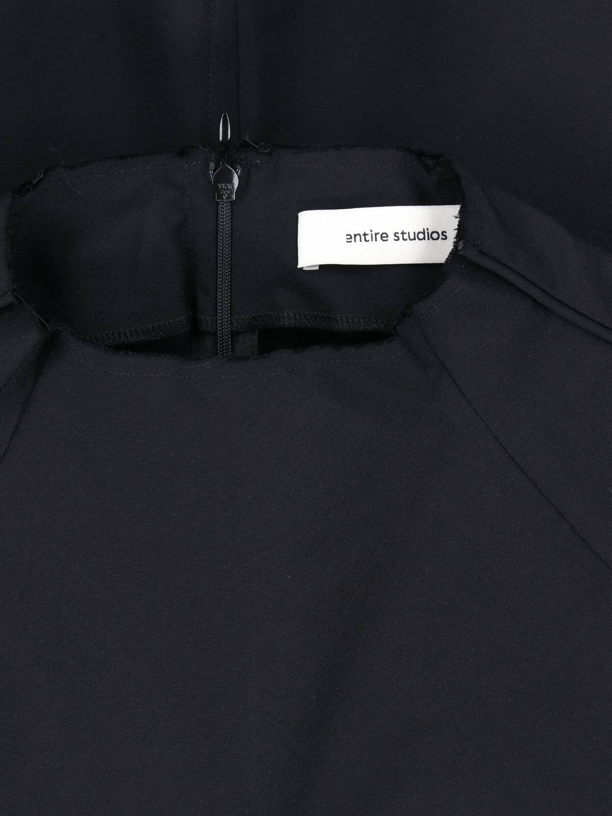 Black High Neck Long-Sleeve Top