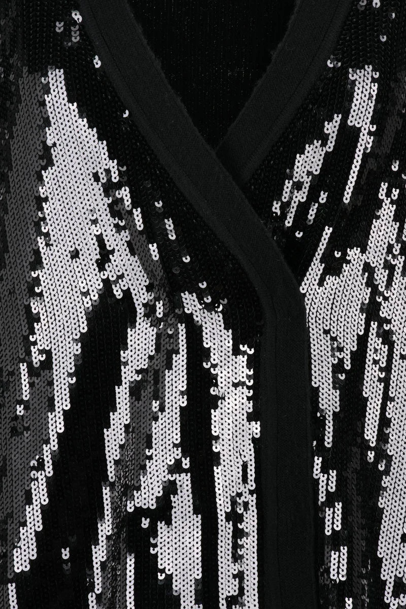 Sequin Cardigan - Black