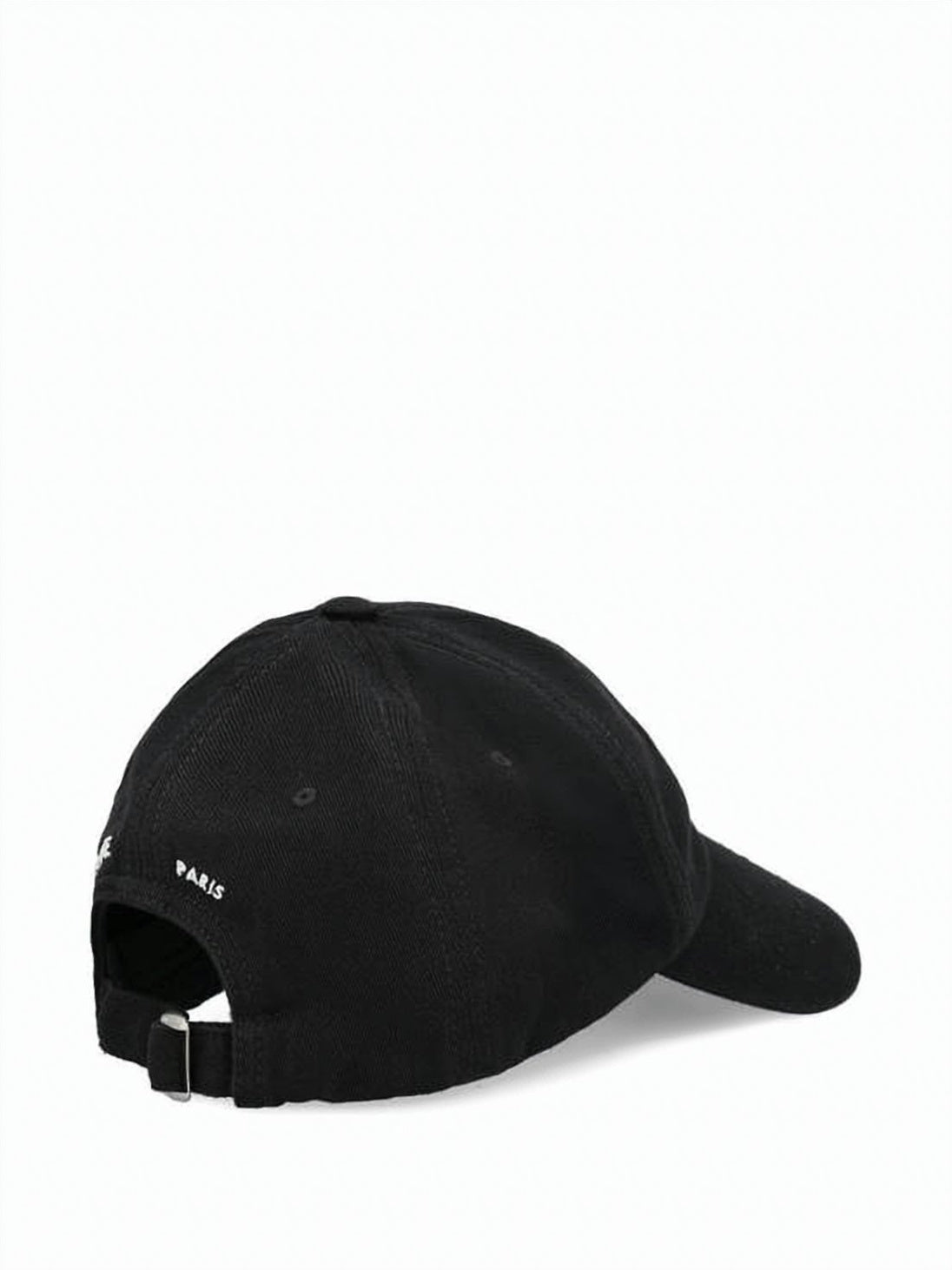 Cotton Black Baseball Cap with Embroidered Logo