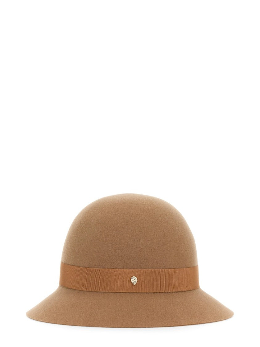 Cloque 'Etta' Merino Wool Hat With Ribbon Band