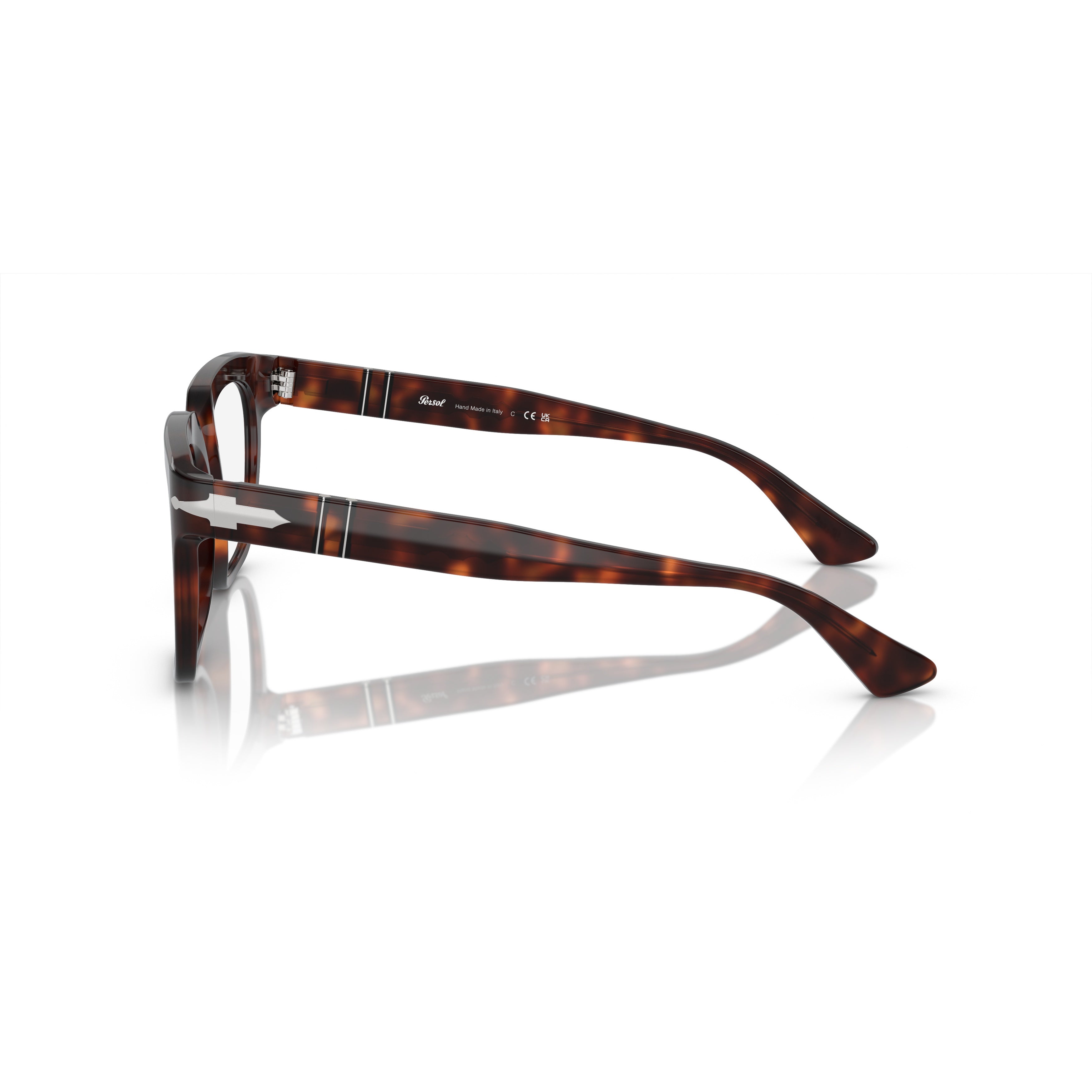0po3325v Square Frame Acetate Eyeglasses with Tortoiseshell Pattern