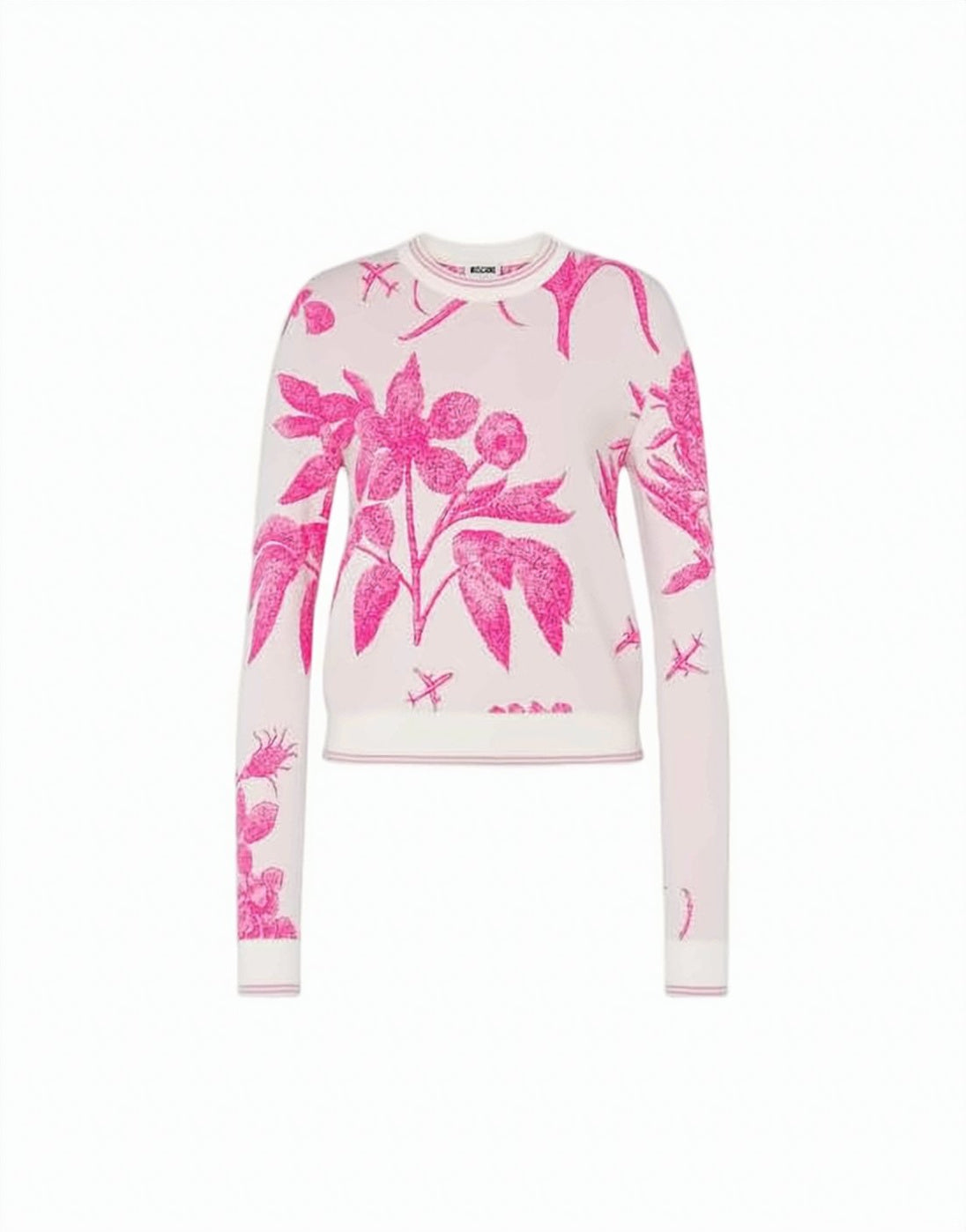 Intricately Woven Pink Sweater