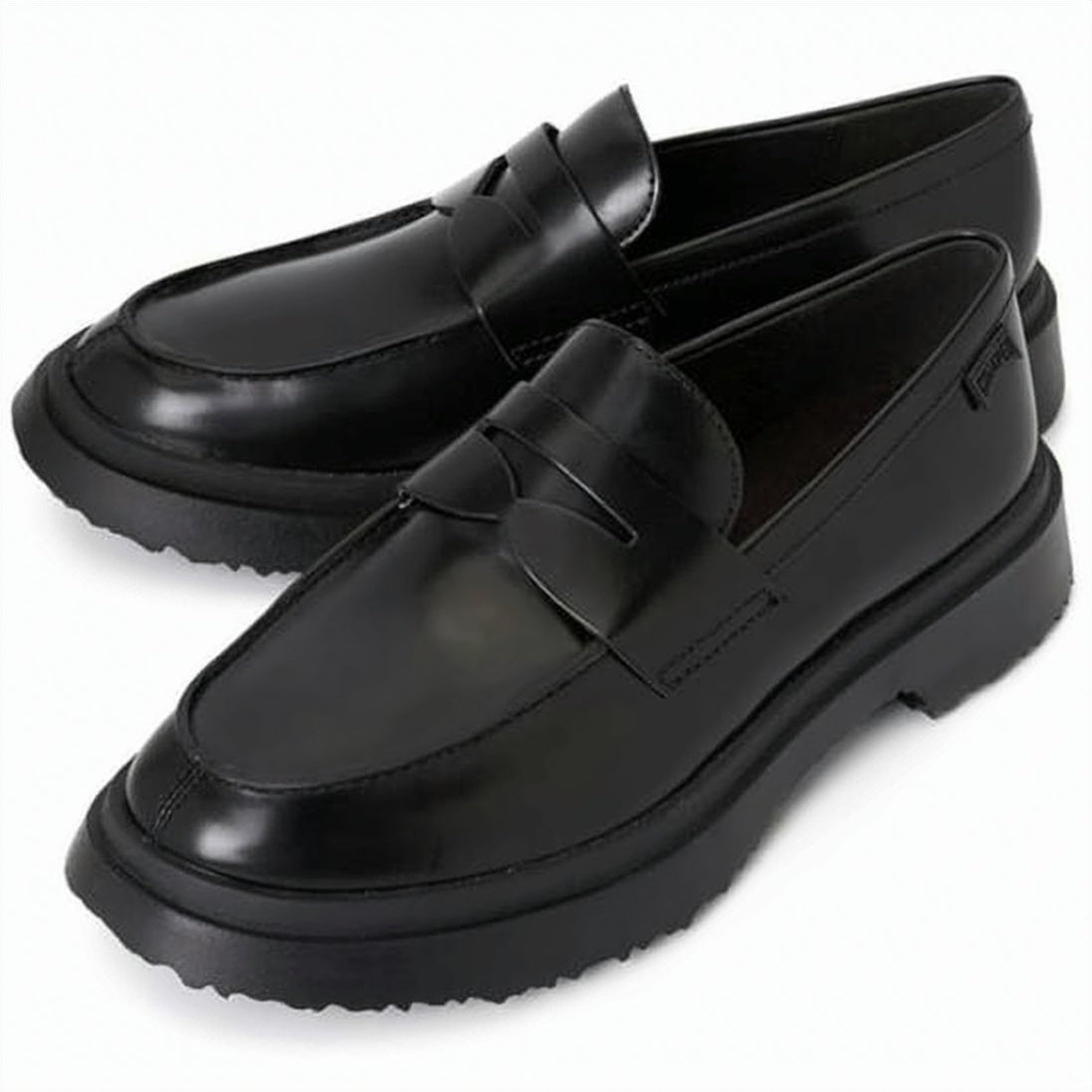 Polished Calf Leather Loafers With Penny Strap