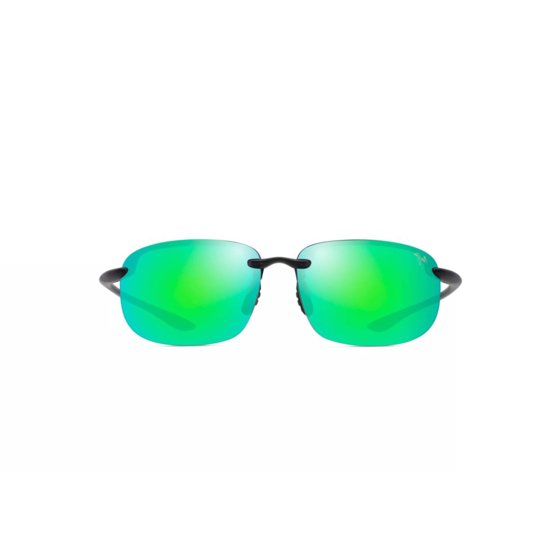 Hookipa Xlarge Rimless Sunglasses with Green Mirrored Lenses