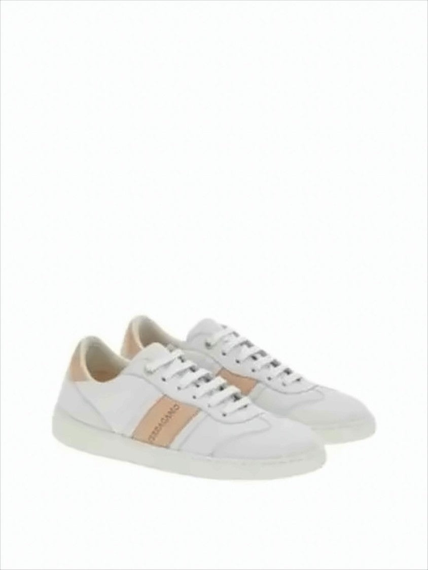 Low-Top Sneakers with Smooth Leather Upper
