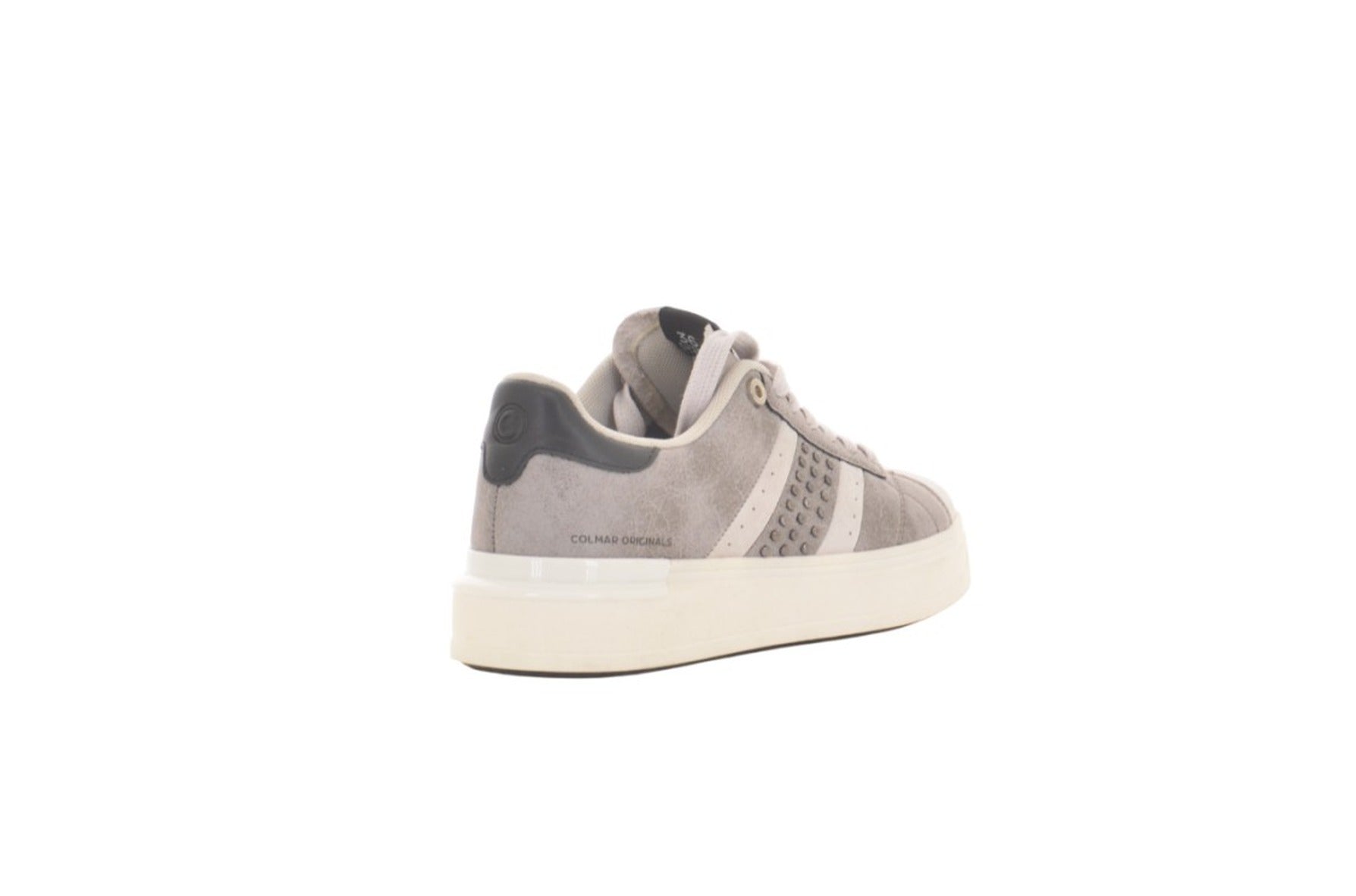 Microfibre And Suede Shoes With Studded Detailing