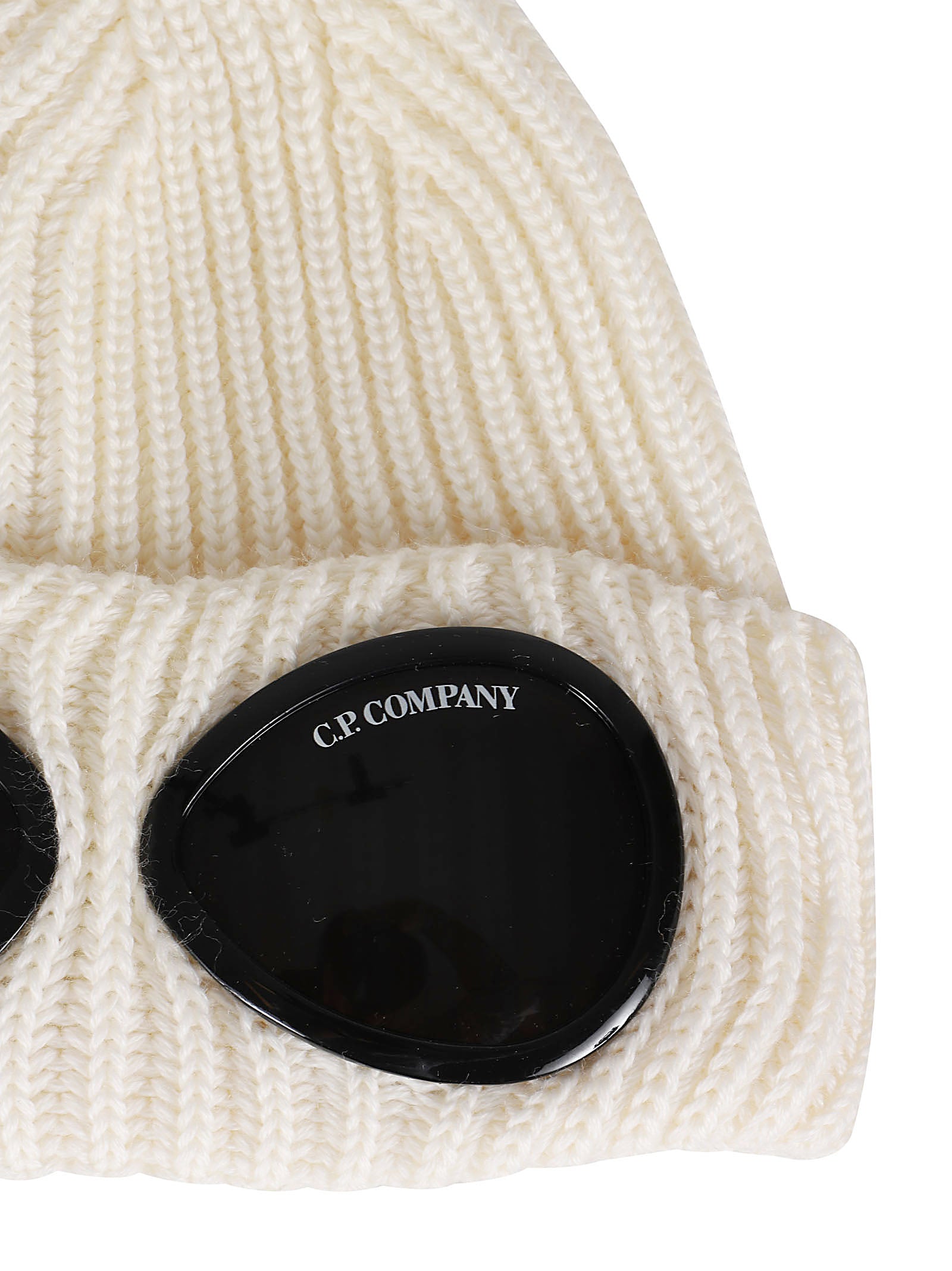 Ribbed Knit Hat with Iconic Lens Appliqués