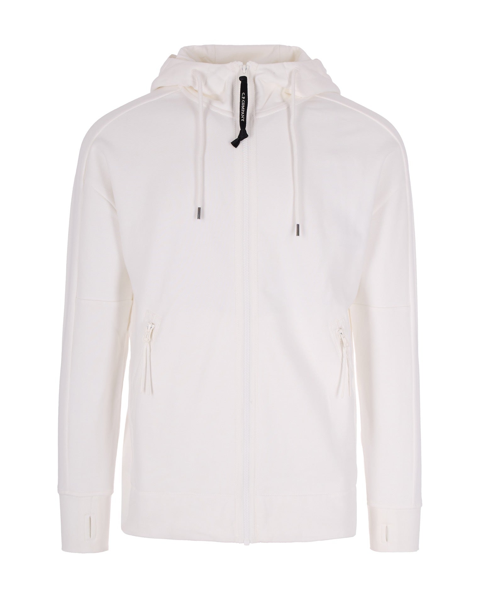 Diagonal Raised Fleece Hoodie with Adjustable Goggle Hood