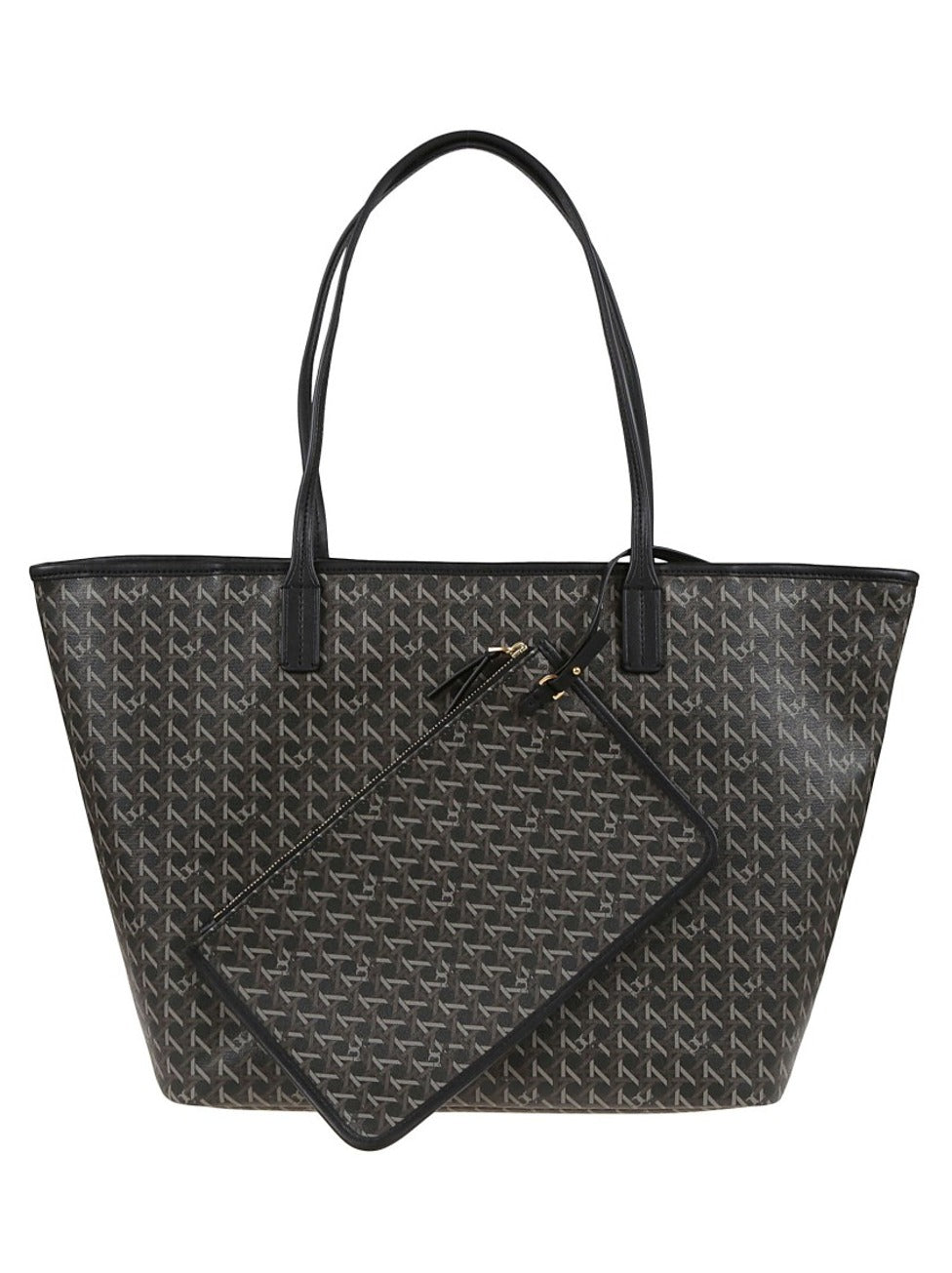 Water-Resistant Shopper Bag With Leather Accents
