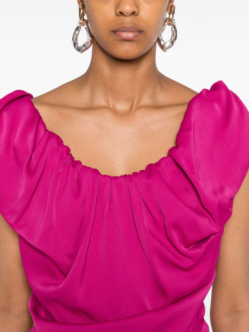Long Fuchsia Maxi Dress
