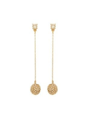 Crystal Pave Ball Drop Earring