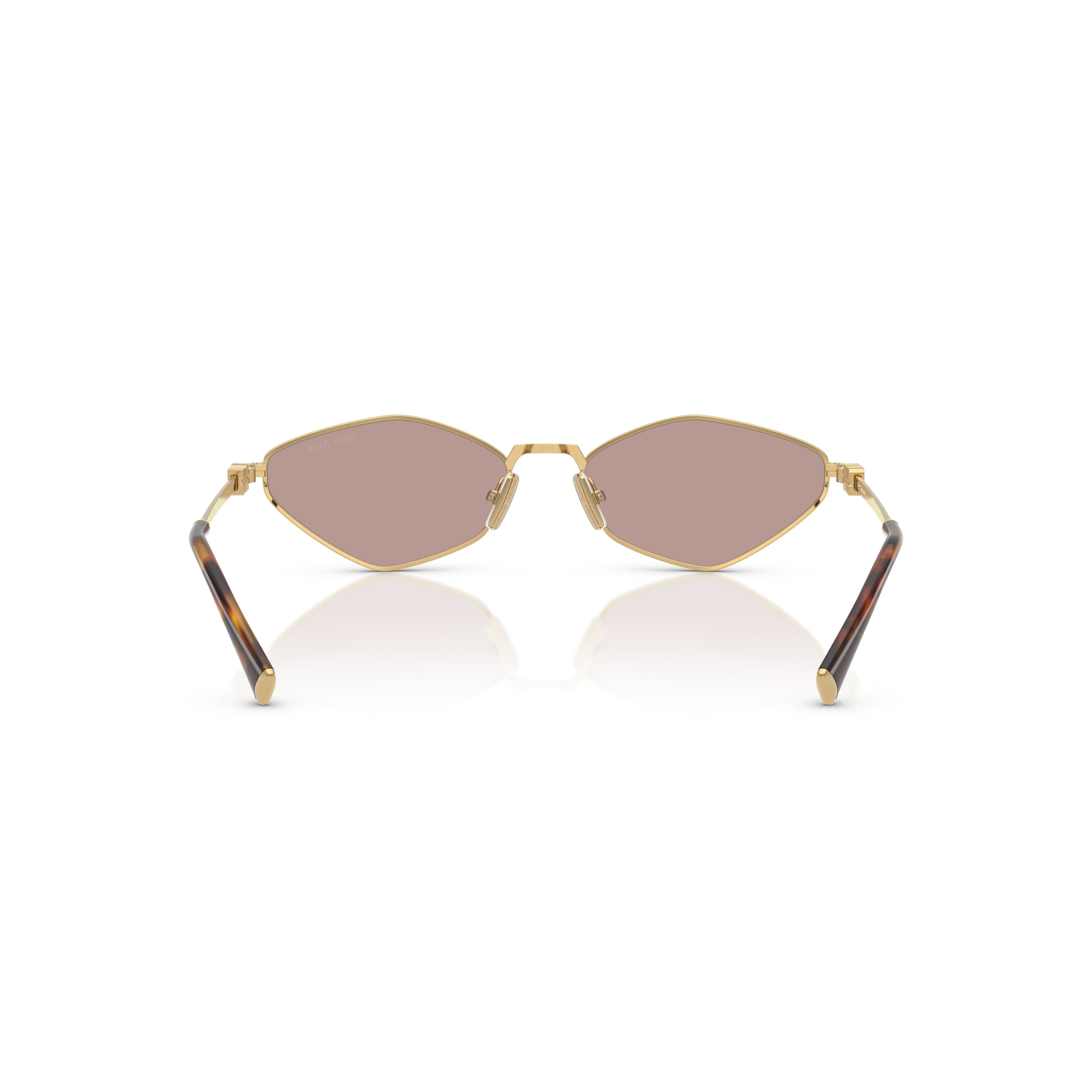 0mu 56zs Angular Gold-tone Metal Sunglasses