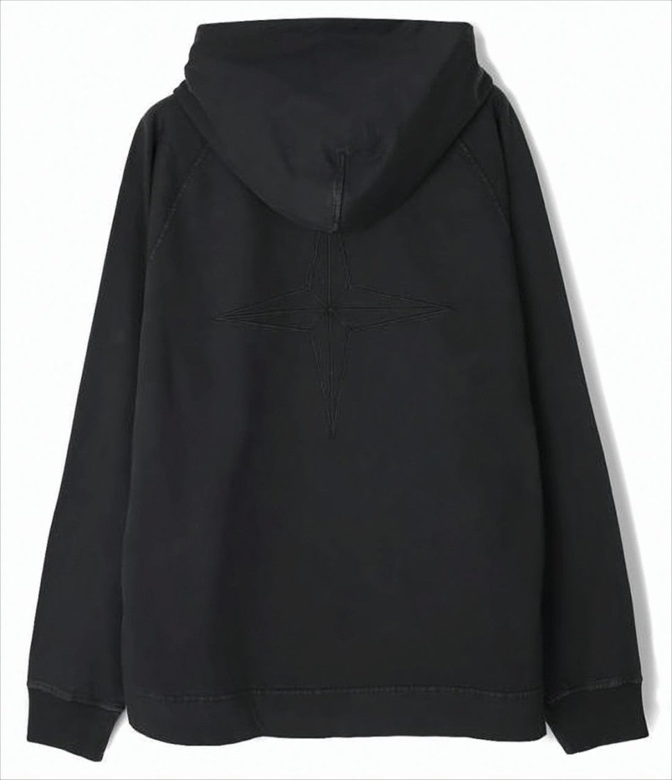 Black Hoodie with Embossed Logo