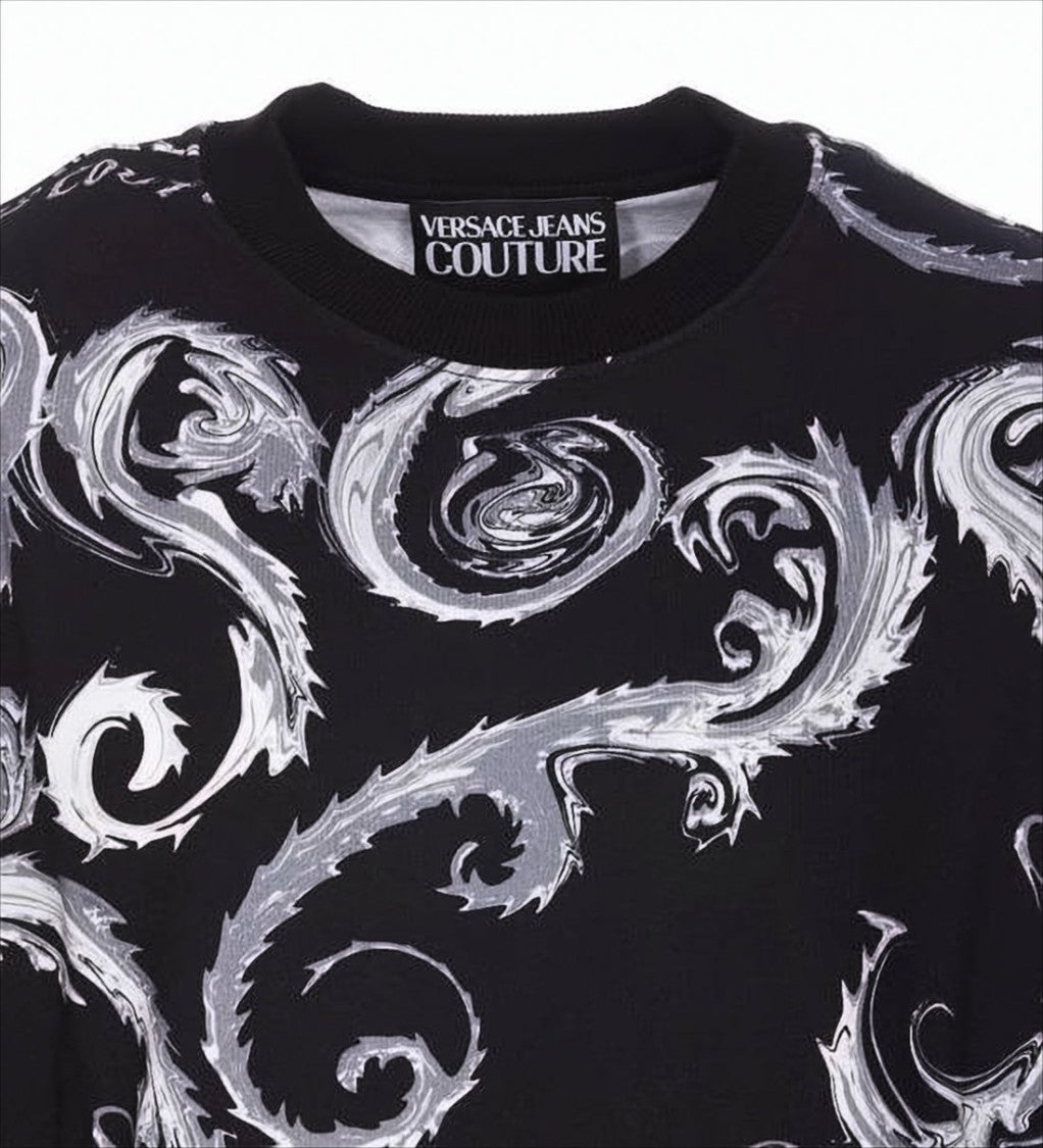 Long-Sleeve Baroque Pattern Versace T-Shirt