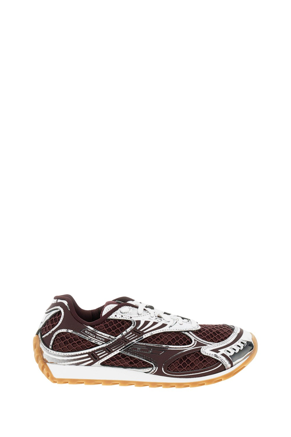 Red Silver Orbit Technical Fabric Sneakers