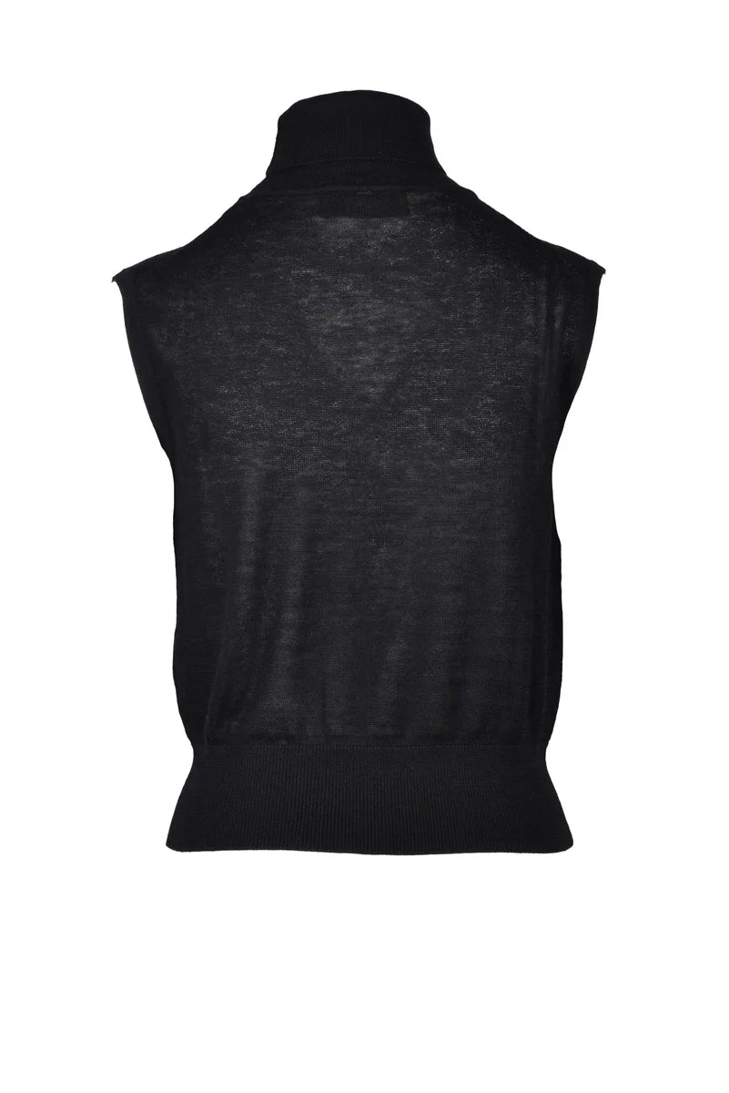 Silk and Cashmere Top - Black