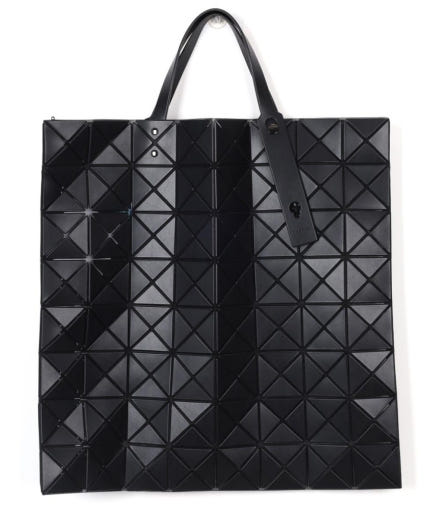 Geometric Tote Bag With Glossy Triangular Panels