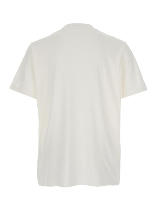 Embroidered Tricolor Logo Cotton T-Shirt