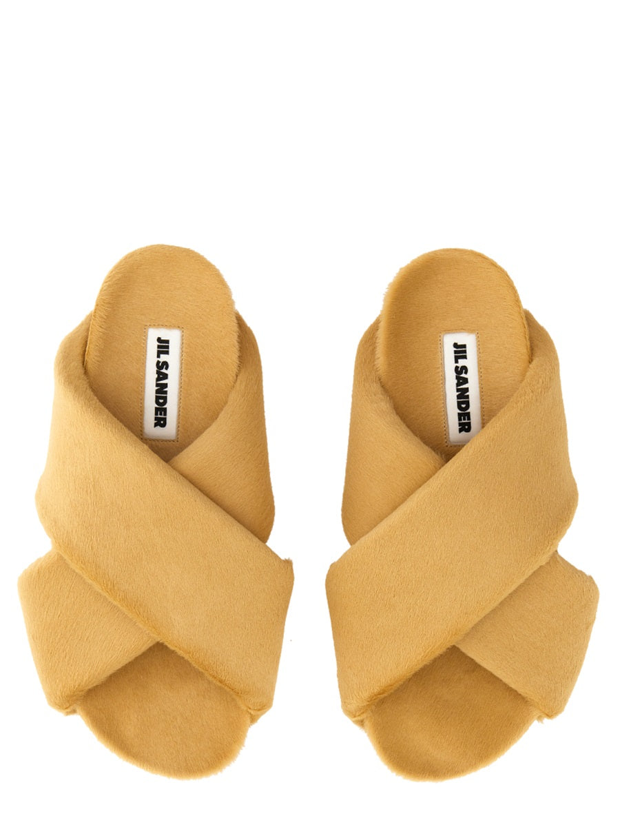 Crisscross Leather Sandals
