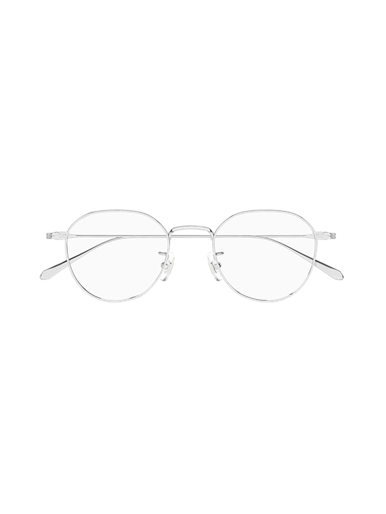 Metallic Oval Frame Optical Glasses