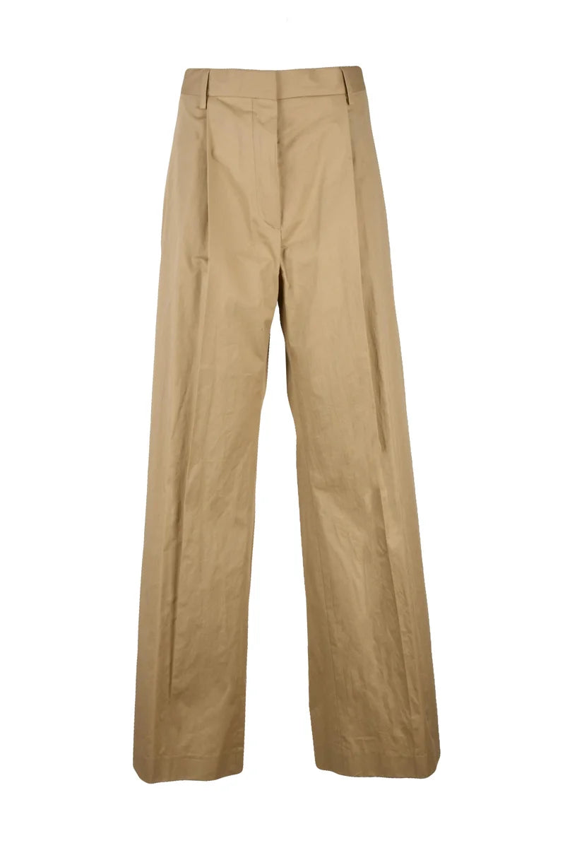 Palazzo Trousers - Beige